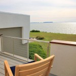 Deck of renovated modern home on the Maryland Eastern Shore